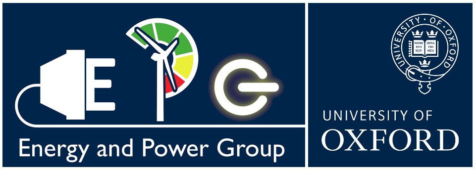 Energy and Power logo with the Oxford Uni logo